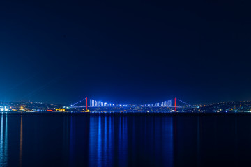 bosphorus bridge in turkey long exposure istanbul, turkey