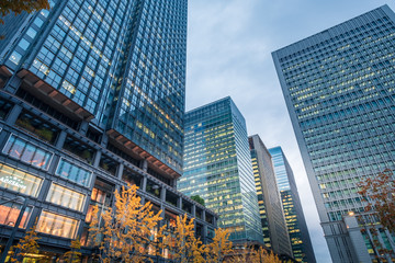 Skyscrapers in Tokyo business district