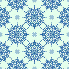 Vector ornamental seamless pattern. Vector illustration can be used for backgrounds, motifs, textile, wallpapers, fabrics, gift wrapping, templates. Design Paper For Scrapbook. Vector.