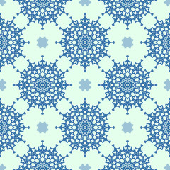 Vector ornamental seamless pattern. Vector illustration can be used for backgrounds, motifs, textile, wallpapers, fabrics, gift wrapping, templates. Design Paper For Scrapbook. Vector.