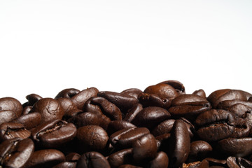 Arabic Dark Coffee Bean Roasted Health Drink Isolated 