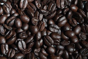 Arabic Dark Coffee Bean Roasted Health Drink Isolated 