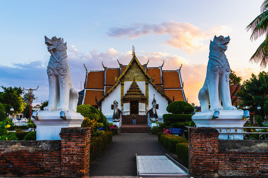 Wat Phumin temple, Nan Province, Thailand. Temple is a public place.
