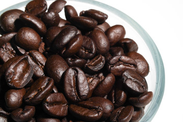 Arabic Dark Coffee Bean Roasted Health Drink Isolated 