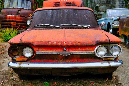 Old Red Corvair