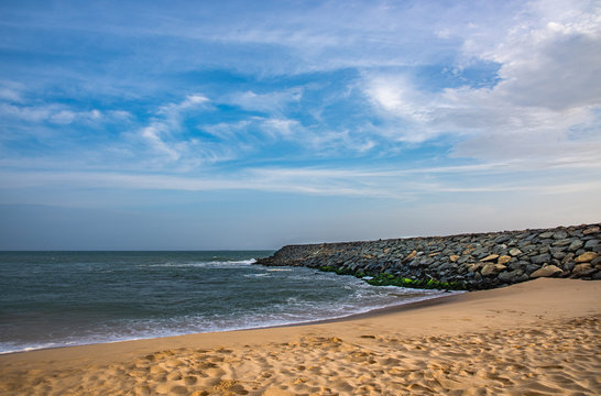 Kanyakumari is a coastal town in the state of Tamil Nadu on India's southern tip and is popular for watching the sunrise and set.