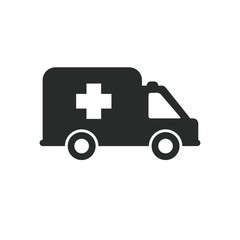 Obraz premium ambulance icon vector design illustration