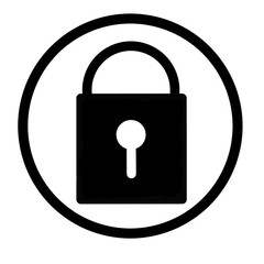 lock icon symbol, Security symbol for your web site design, logo, app, UI.