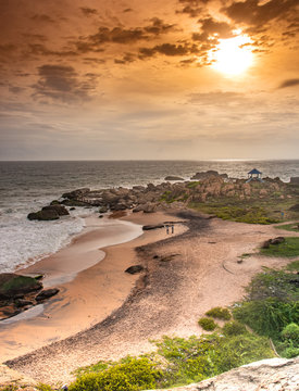 Kanyakumari is a coastal town in the state of Tamil Nadu on India's southern tip and is popular for watching the sunrise and set.