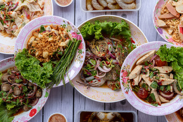 Thai Food Mixed Dishes 