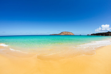 Fototapeta na wymiar Las Conchas Beach, Canary Islands, Spain