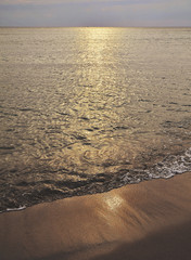 sunset on the beach