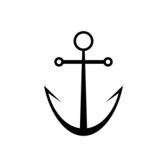 Anchor icon vector simple design