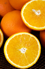 Juicy orange. Citrus fruit.