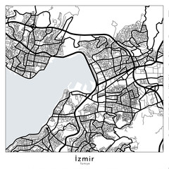 Obraz premium map of Izmir