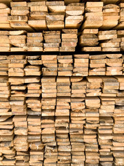 Stack of wooden bars background