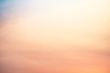 Colorful sky during sunset in a summer.