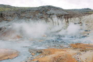 Geothermalfeld Krýsuvík Seltún auf Island