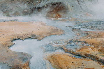 Geothermalfeld Krýsuvík Seltún auf Island