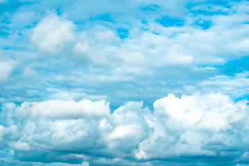 Beautiful soft Blue Sky with clouds. Nature sky backgrounds.