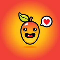 Cute Mango vector design