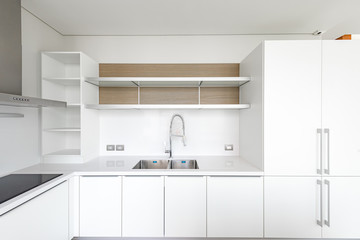 Modern, bright, clean, kitchen interior 