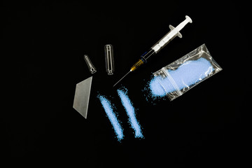 blue drugs line