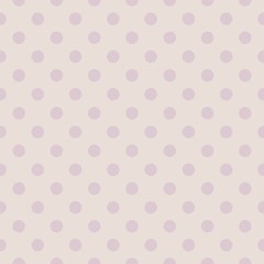 Seamless vector pattern, texture or background with violet polka dots
