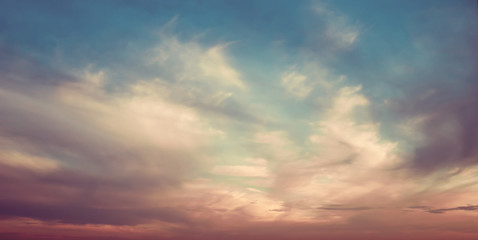 Sky and clouds atmosphere background