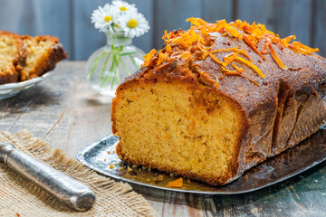 Seville orange drizzle cake