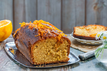Seville orange drizzle cake