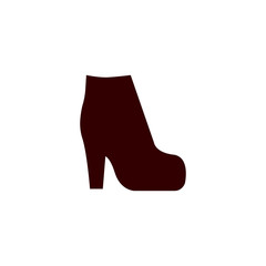 Female shoe icon isolated on background . High heel footwear symbol modern, simple, vector, icon for website design, mobile app, ui. Vector Illustration