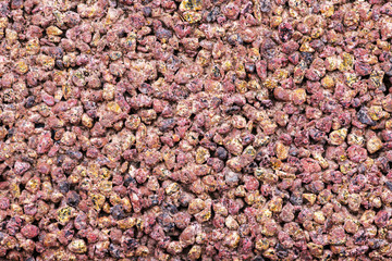 background pavement of bright pebbles