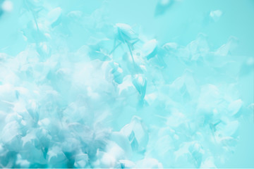 abstract aqua blue floral background