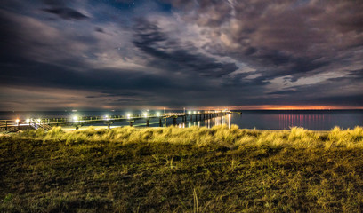 seebr&uuml;cke nachtaufnahme