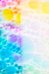 Obraz na płótnie Canvas Abstract Blurred Bubble Shapes in Light Rainbow Gradient Colour for Background
