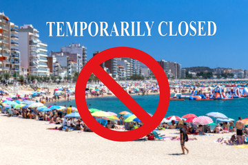 Temporality closed the beaches, due to the risk of coronavirus