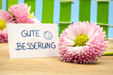 Gänseblümchen wünschen gute Besserung