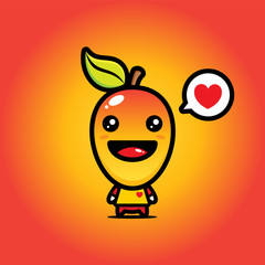 Cute Mango vector design