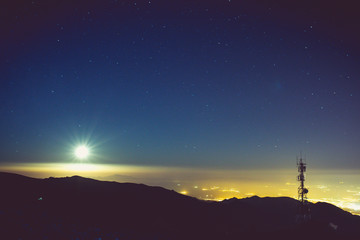 Fototapeta premium star rain starry sky beautiful