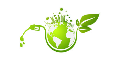 International Biodiesel Day.10 August.for Ecology and Environmental Help The World With Eco-Friendly Ideas,Vector Illustration