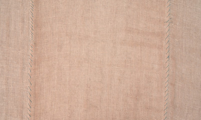 Brown sackcloth texture. or Background of Natural Brown Fabric Sack weaving is a bag. Vintage abstract Hessian or sackcloth fabric or hemp sack texture background.