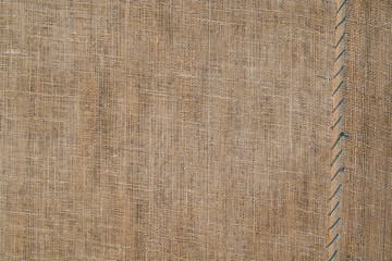 Brown sackcloth texture. or Background of Natural Brown Fabric Sack weaving is a bag. Vintage abstract Hessian or sackcloth fabric or hemp sack texture background.
