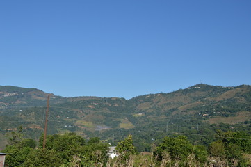 Fototapeta premium Hilly region of Nepal with greenery