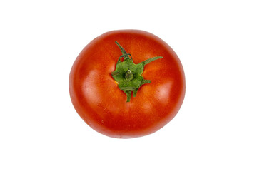 Fresh red tomato isolated on white background