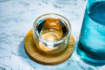 A bottle of Korean spirits