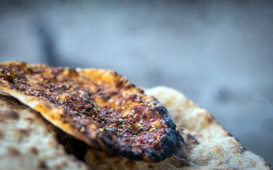 Preparation of organic tandoor bread and layered bread, one of the local flavors of Antioch