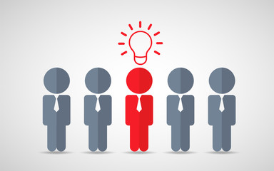 Think differently standing out from the crowd  Being different, move for success in life