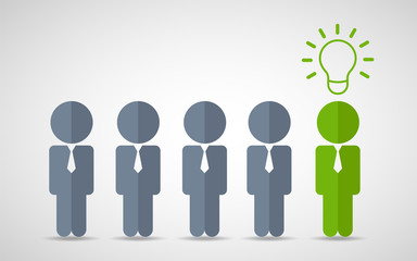 Think differently standing out from the crowd  Being different, move for success in life