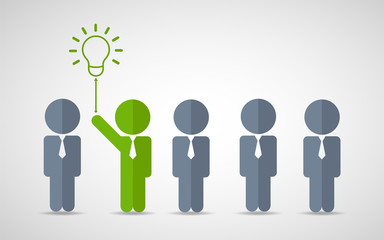 Think differently standing out from the crowd  Being different, move for success in life